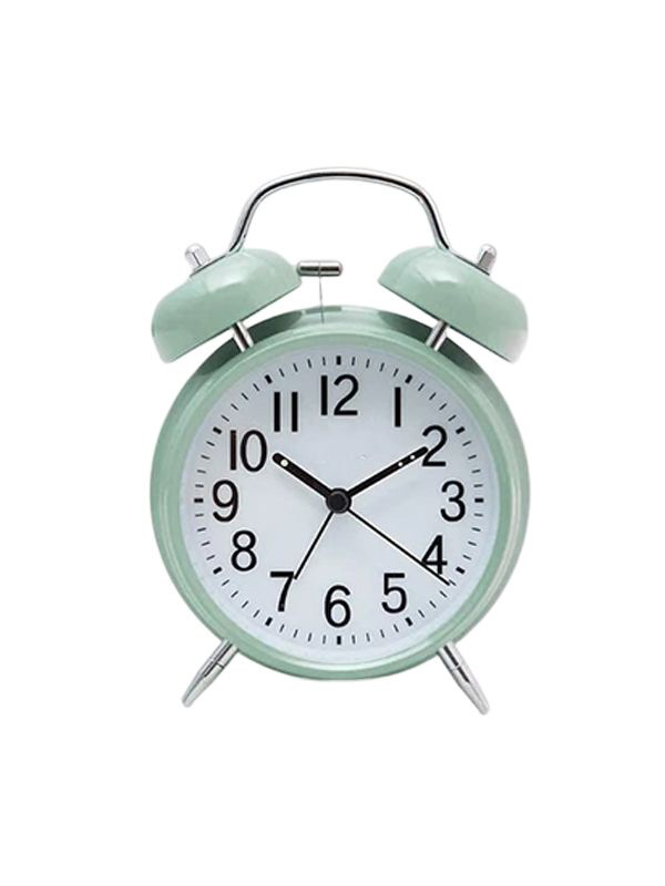 Clock roman numerals alarm clock vintage alarm for deep sleepers 4 twin bell alarm clock with backlight for bedroom and Home decoration